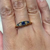 Edwardian sapphire and diamond ring from 1912-Antique rings-The Antique Ring Shop