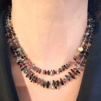 Diverse colored tourmaline collier-colliers-The Antique Ring Shop