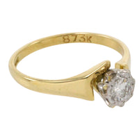 Vintage diamond solitaire ring-Vintage Rings-The Antique Ring Shop