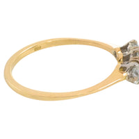 Edwardian old cut diamond ring in 18 carat gold
