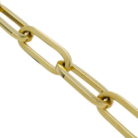 Paper clip bracelet in 14 carat gold