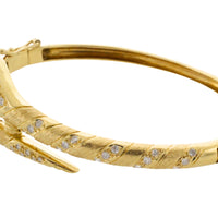 18 carat snake bracelet with diamonds and sapphires