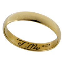 Vintage 14 carat gold wedding band