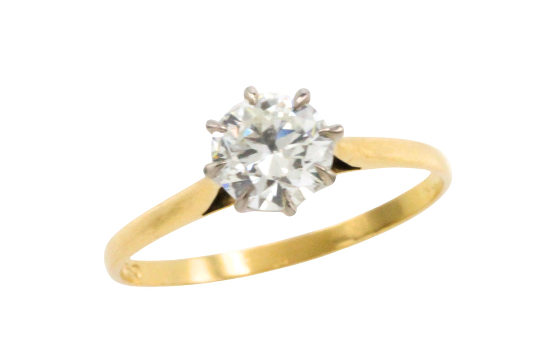 .80 karaat diamanten solitaire ring