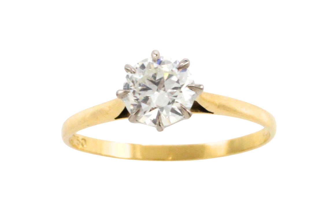 .80 karaat diamanten solitaire ring
