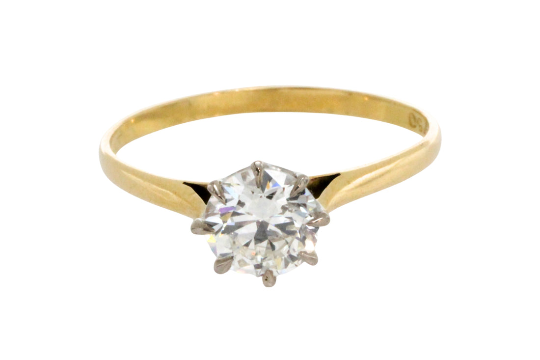 .80 karaat diamanten solitaire ring