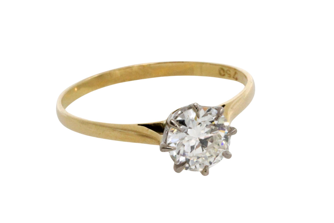 .80 karaat diamanten solitaire ring