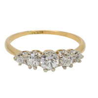 Edwardian old European cut diamond ring in 18 carat gold-Antique rings-The Antique Ring Shop