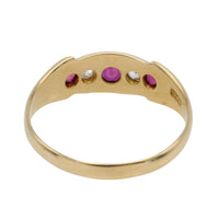 Victorian ruby and diamond ring from 1900-Antique rings-The Antique Ring Shop