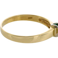 Emerald ring in 14 carat gold