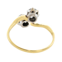 Vintage Toi et Moi diamond ring-engagement rings-The Antique Ring Shop