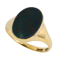 Edwardian period bloodstone signet ring-gents rings-The Antique Ring Shop