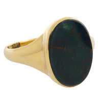 Edwardian period bloodstone signet ring-gents rings-The Antique Ring Shop