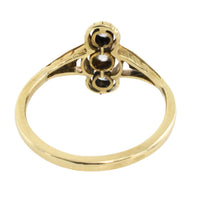 Antique diamond three stone ring in 14 carat gold-Antique rings-The Antique Ring Shop