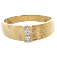 18 carat gold ring with diamonds-The Antique Ring Shop
