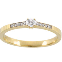 Diamond ring in 14 carat gold-engagement rings-The Antique Ring Shop