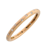 14 carat gold band with diamonds-wedding rings-The Antique Ring Shop