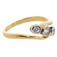 Edwardian old European cut diamond ring