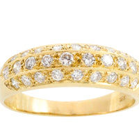18 carat gold ring with diamonds-Vintage Rings-The Antique Ring Shop
