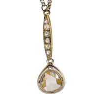 Rose diamond pendant in 18 carat gold