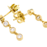 Diamond earrings in 14 carat gold