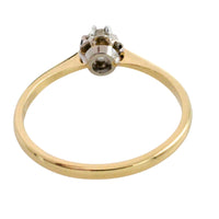 Diamond solitaire ring in 14 carat gold