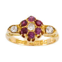 Edwardian ruby and diamond ring from 1904-Antique rings-The Antique Ring Shop