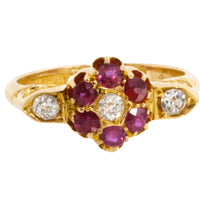 Edwardian ruby and diamond ring from 1904-Antique rings-The Antique Ring Shop