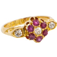 Edwardian ruby and diamond ring from 1904-Antique rings-The Antique Ring Shop