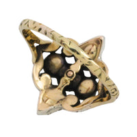 Antique rose diamond ring in silver and gold-Antique rings-The Antique Ring Shop