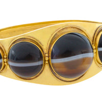 Victorian agate bracelet in 15 carat gold-Bracelets-The Antique Ring Shop
