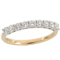 Diamond half eternity band
