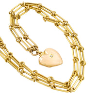 Victorian trombone necklace with locket
