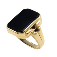 Vintage onyx signet ring