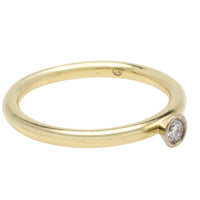 Diamond solitaire ring in 14 carat gold