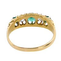 Edwardian emerald and diamond ring from 1908-Antique rings-The Antique Ring Shop