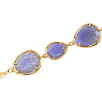 Tanzanite and diamond bracelet in 18 carat gold