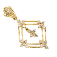18 karaat gouden hanger met diamanten