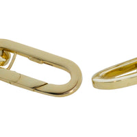 Paper clip bracelet in 14 carat gold