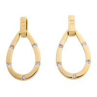 18 karaat gouden oorbellen met diamanten