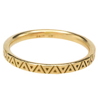 18 karaat gouden ring met motief