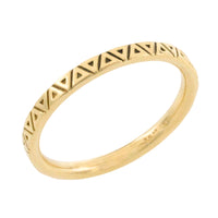 18 karaat gouden ring met motief