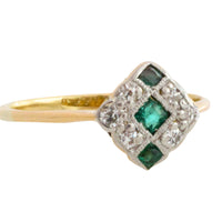 Edwardian diamond and tourmaline ring