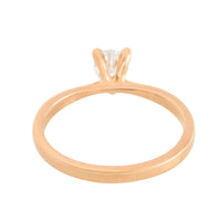 Pear cut diamond solitaire ring in 18 carat gold