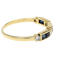 Vintage sapphire and diamond ring