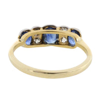 Edwardian period sapphire and diamond ring-Antique rings-The Antique Ring Shop
