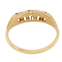 Edwardian five stone old cut diamond ring