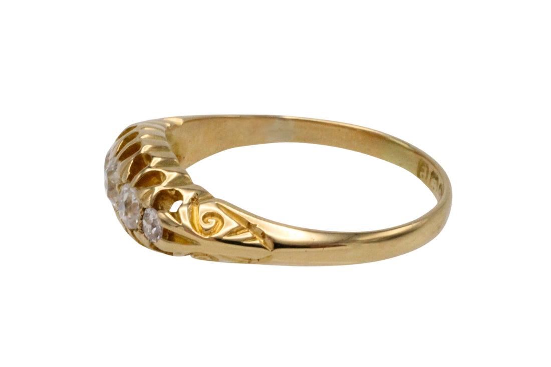 Edwardian old cut diamond ring from 1904-Antique rings-The Antique Ring Shop