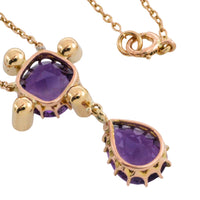 Victorian amethyst and pearl pendant