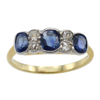 Edwardian period sapphire and diamond ring-Antique rings-The Antique Ring Shop